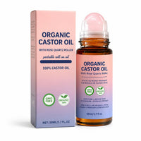 Pure Castor Oil Rose Quartz Roller