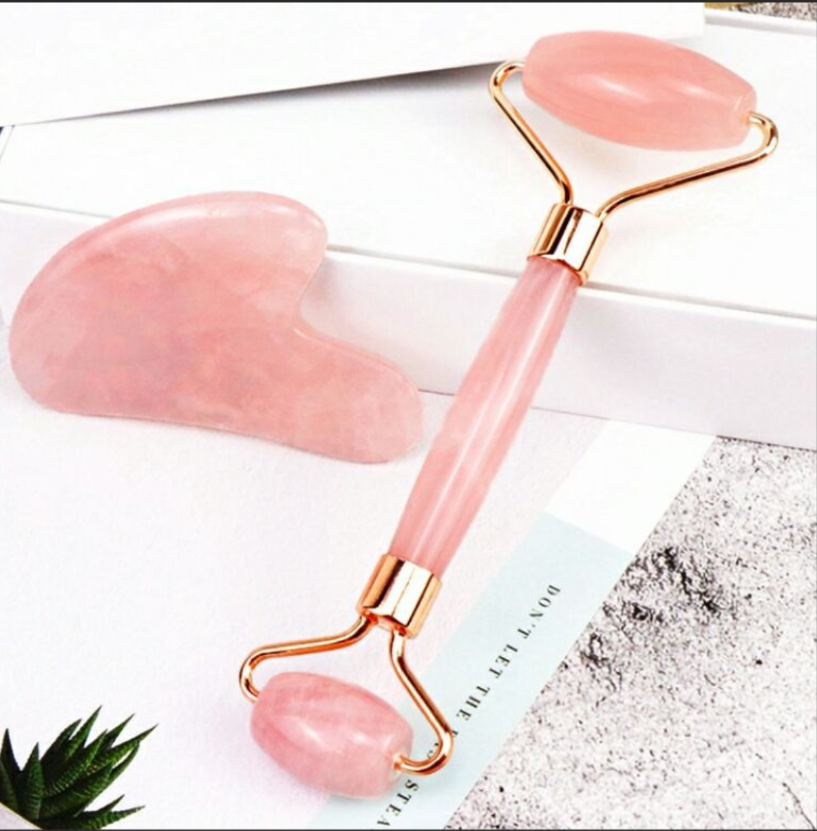 Rose Quartz Massage Stone (Gua Sha)