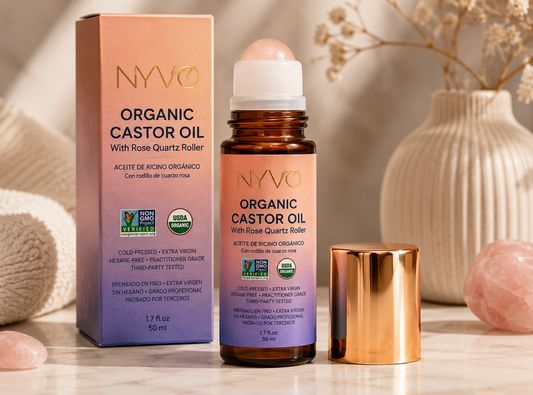 Nyvo Castor Oil (Rose Quartz Roller)